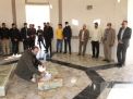 گزارش تصویری مراسم غبارروبي گلزار شهداي گمنام در روز دانشجو